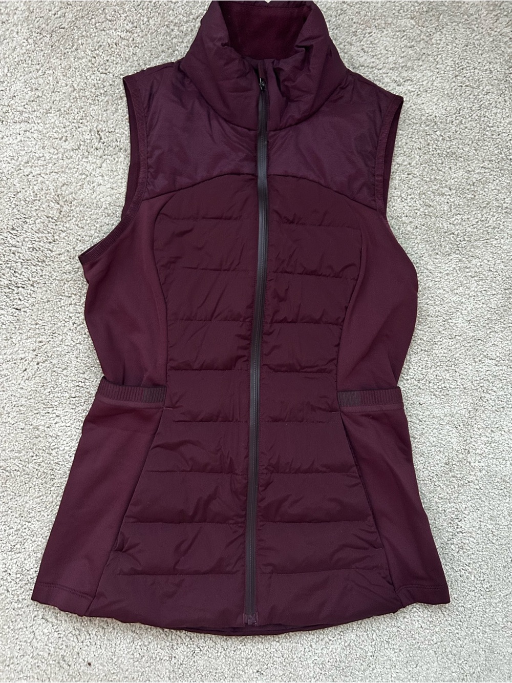 lululemon athletica Quilted Sleeveless Vest in Plum